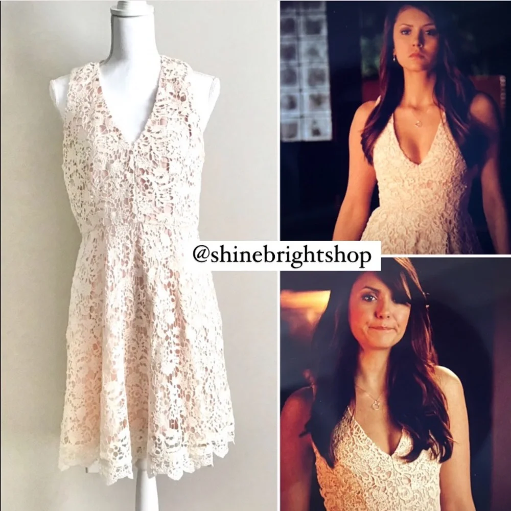 Dresses | Rare Crochet Dress Aso Elena Gilbert In The Vampire Diaries |  Poshmark